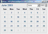 calendar popup